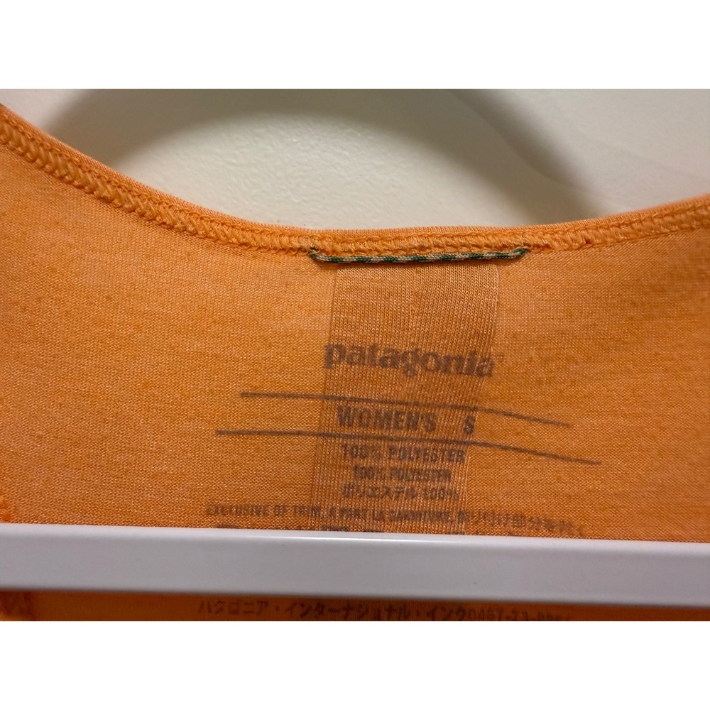 Patagonia Capilene Cool Daily Tank Top Womens Small Orange Heather Racerback - Picture 5 of 5